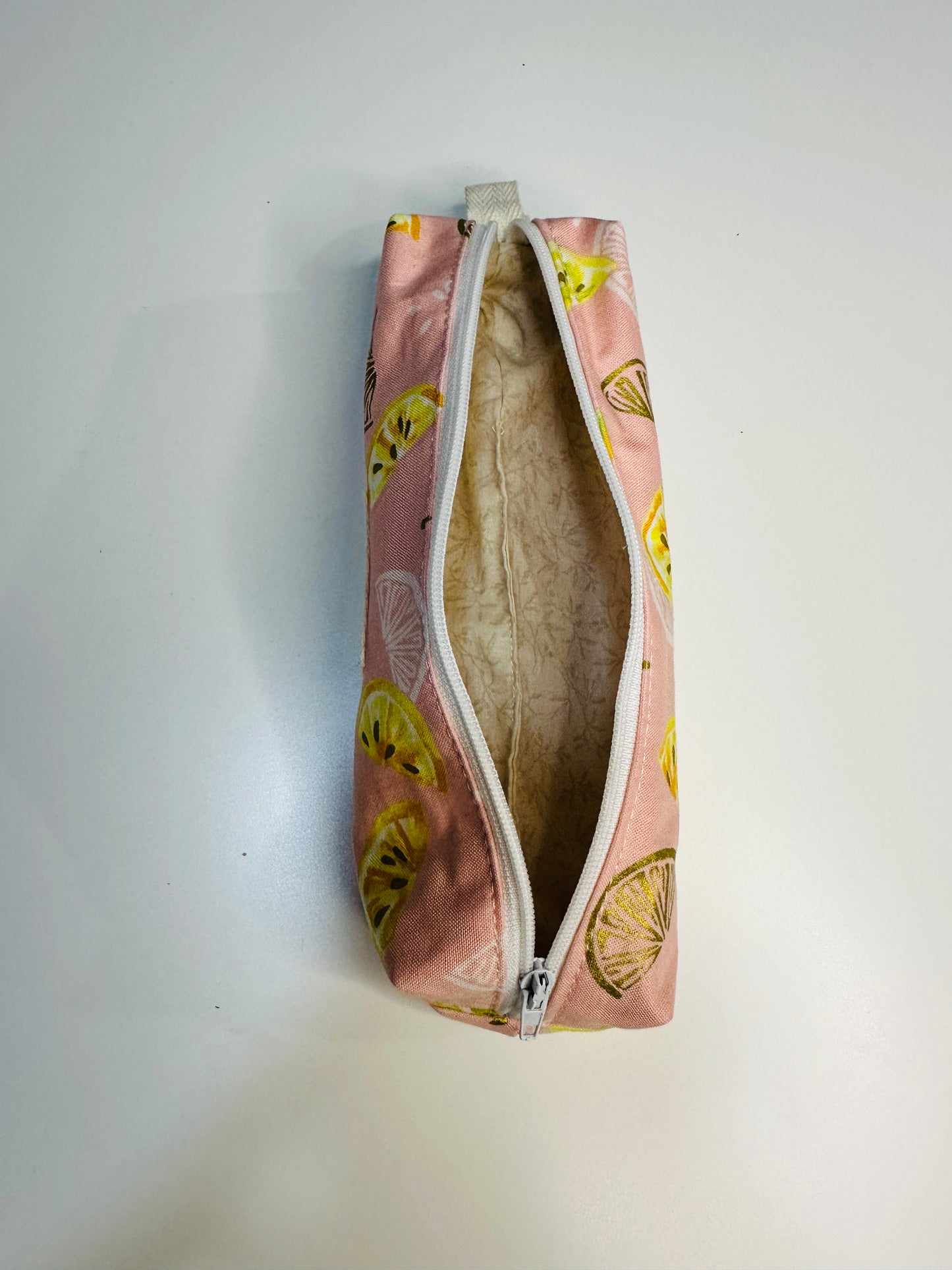 Pencil Case/Small Boxy Pouch - Pink Lemonade