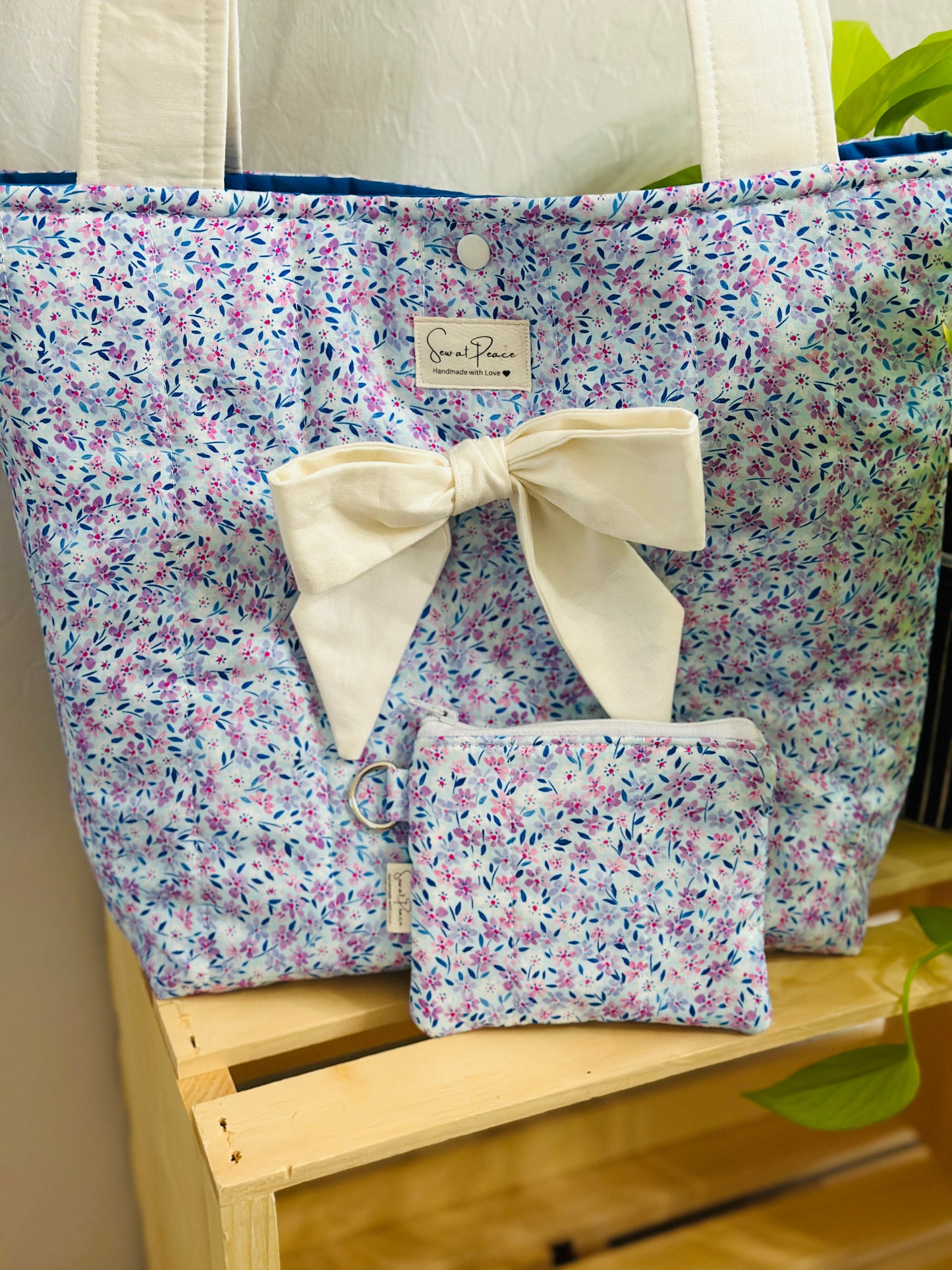 "Violet Mae" Coquette Everyday Tote Bag/Wallet Bundle