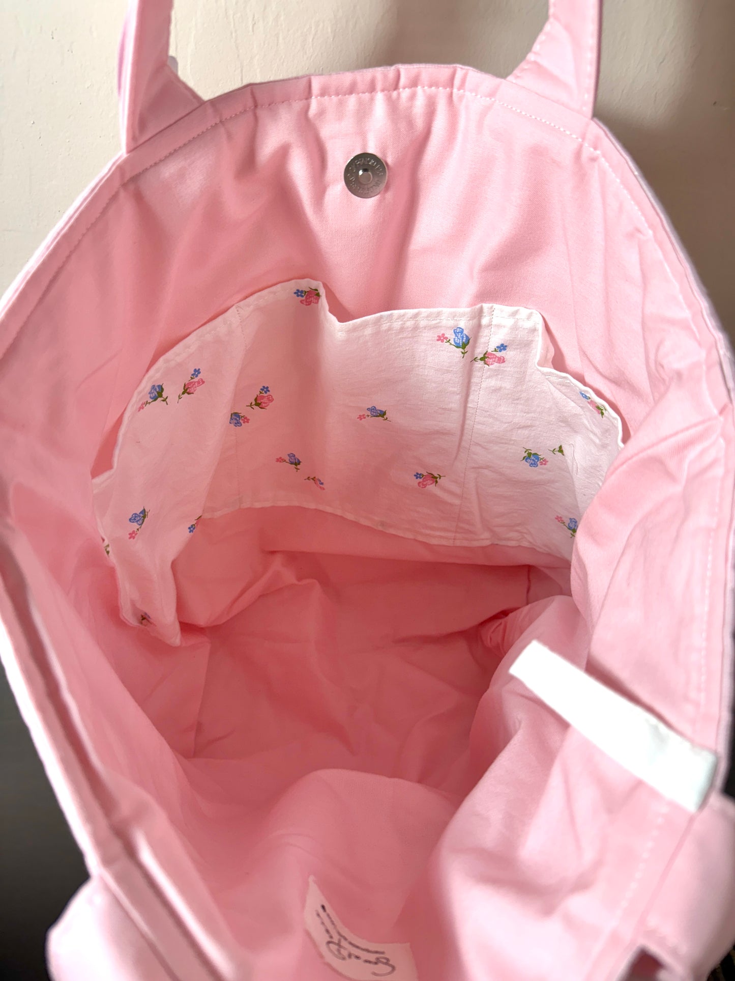 Upcycled Vintage Pillow Case Tote Bag