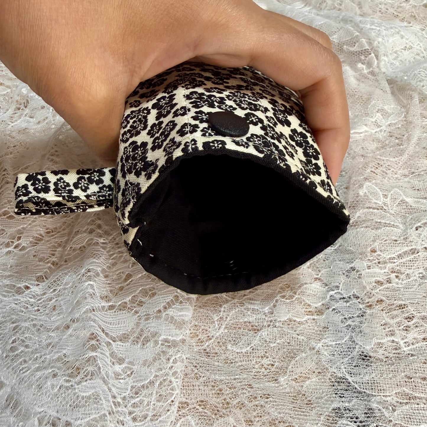 Eyeglass Case - Black Floral