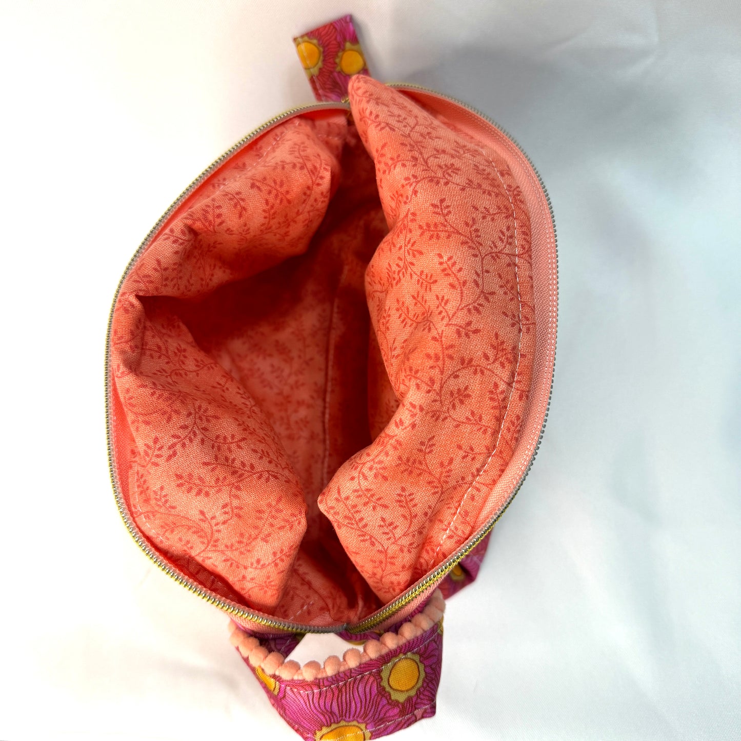 Makeup Bag/Boxy Pouches - Multi Pink Floral