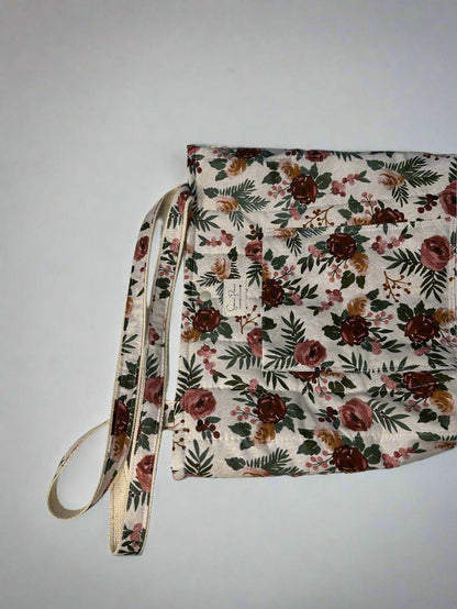 Red/Pink Floral Tote Bag