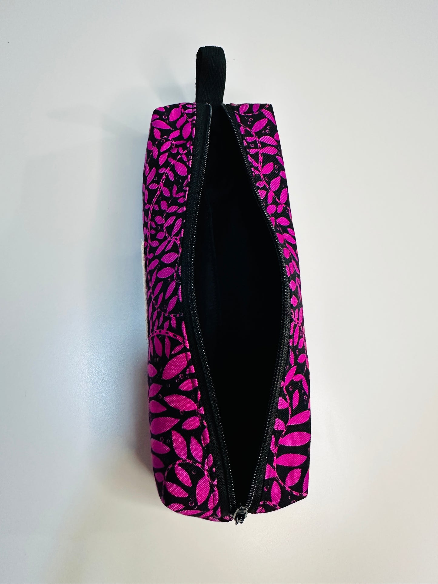 Pencil Case/Small Boxy Pouch - Purple Vines
