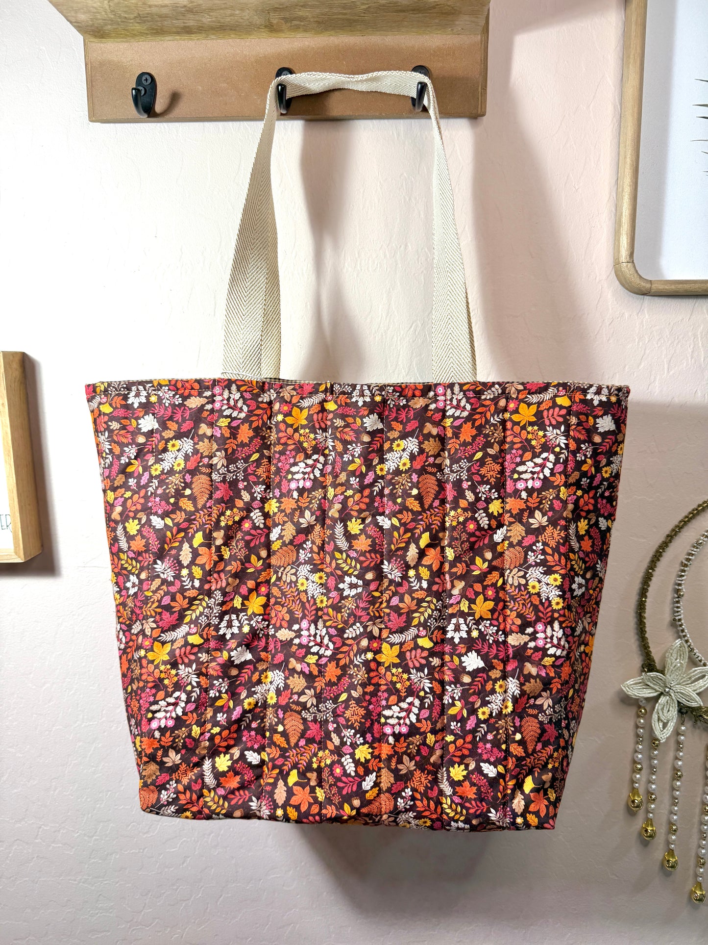 Fall Leaves Oversized Tote Bag