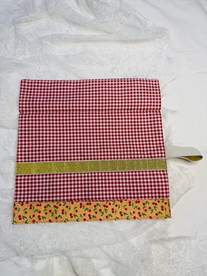 Makeup Brush Roll -Sherbet Cherry