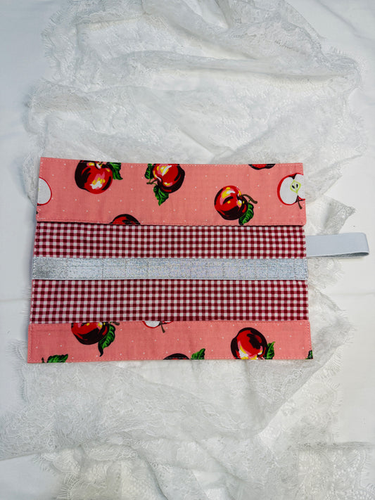 Makeup Brush Roll -Apples & Dots