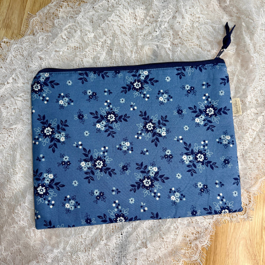 Tablet/iPAD Sleeve - Dusty Blue Floral