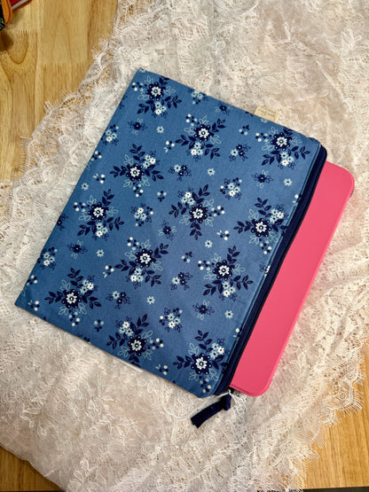 Tablet/iPAD Sleeve - Dusty Blue Floral