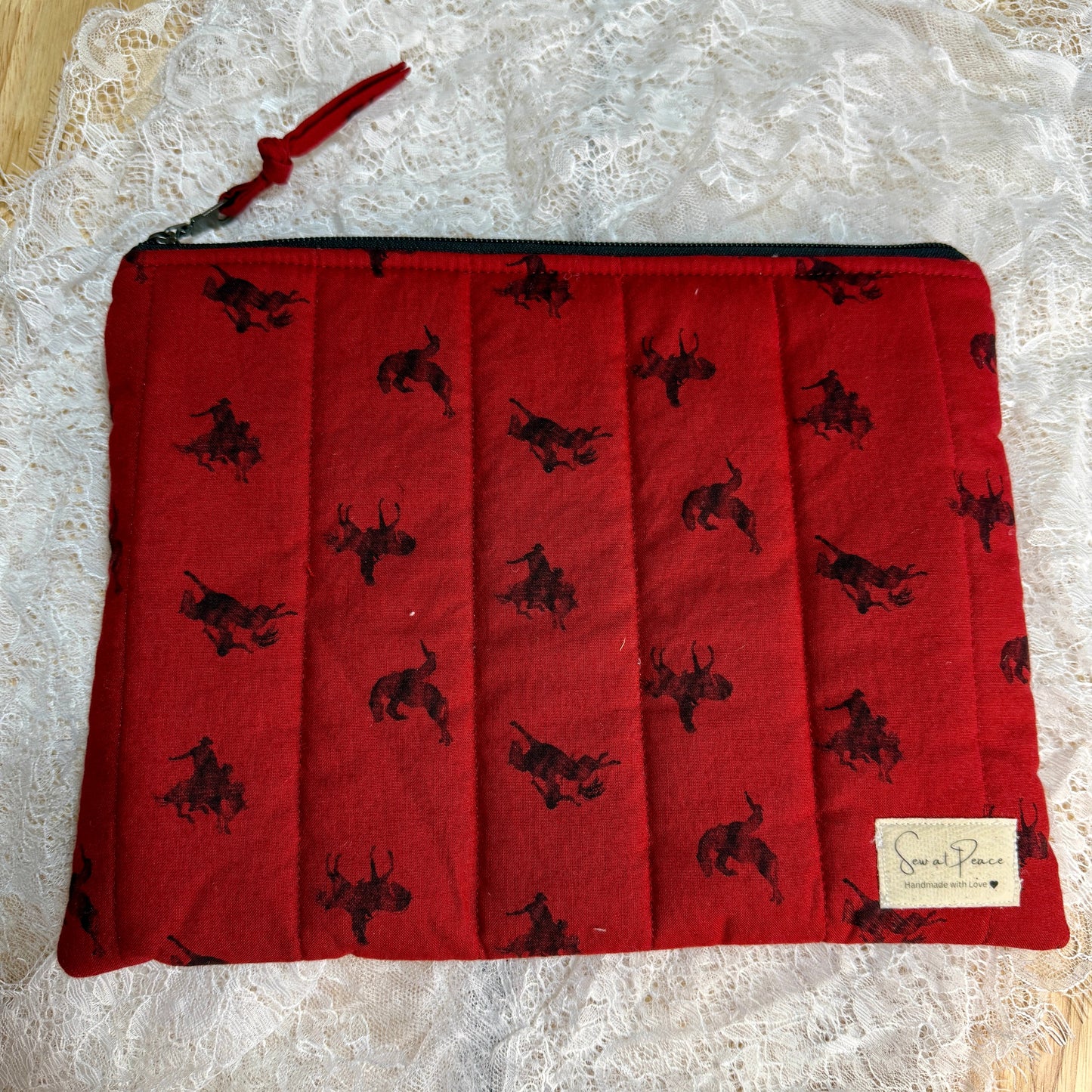Tablet/iPAD Sleeve - Red Cowboy