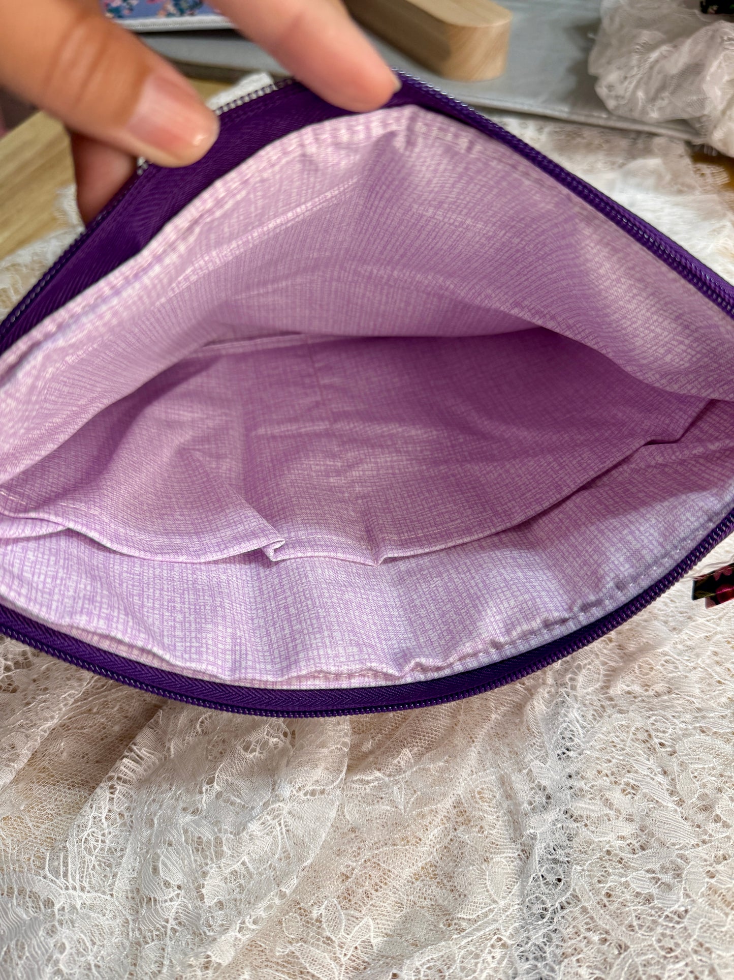 Tablet/iPAD Sleeve - Purple/Pink Floral