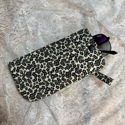 Eyeglass Case - Black Floral