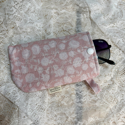 Eyeglass Case - Pink Rose