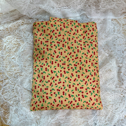 Book Sleeve with Pocket & Snap - Cherry Sherbet