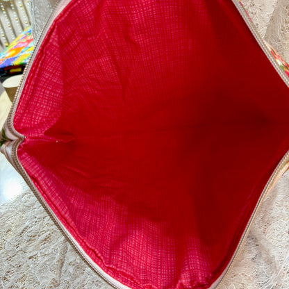 Laptop Sleeve - Pink Red Lace