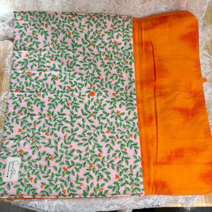 Laptop Sleeve - Pink/Orange Vines