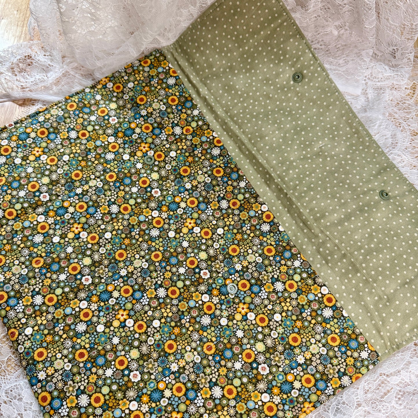 Laptop Sleeve - Hippie Green Floral