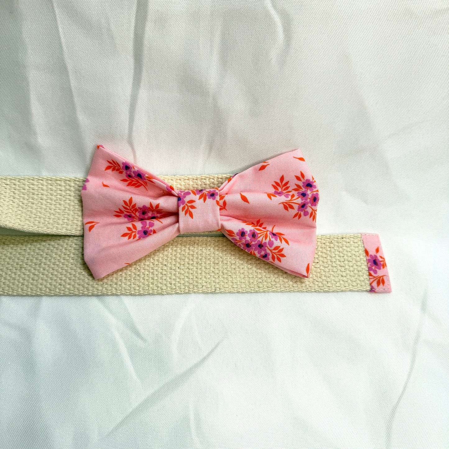 Bow Belt -Pink/Purple Flowers