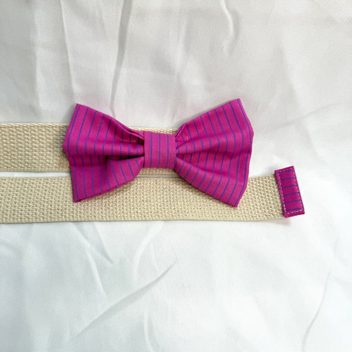 Bow Belt -Purple Striped