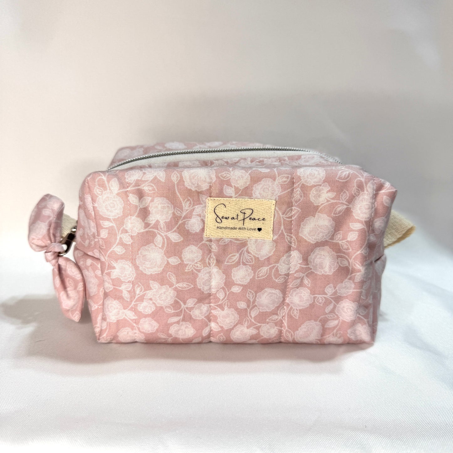 Makeup Bag/Boxy Pouches - Pink Rose