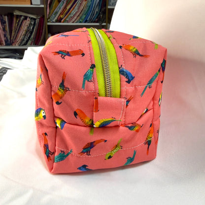 Makeup Bag/Boxy Pouches - Parrot Parade