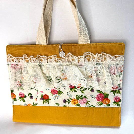 Bible Cover - Gold Floral **Study Bible Size**