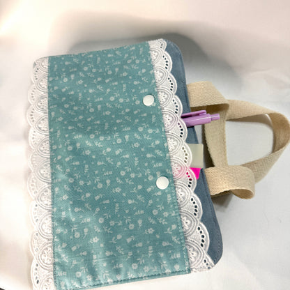 Bible Cover - Brown/White Ditsy Floral