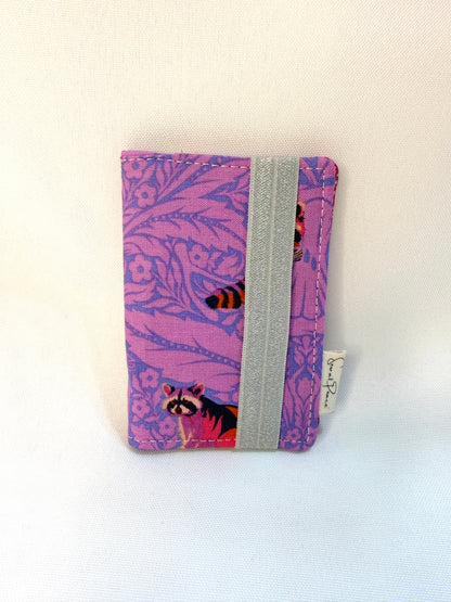 Card Wallet with elastic closure