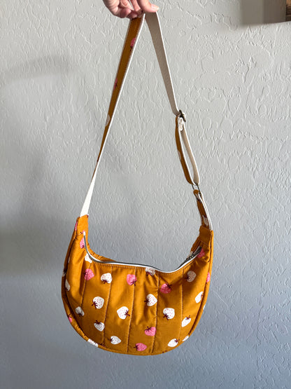 Crescent Bag - Butterscotch Strawberries