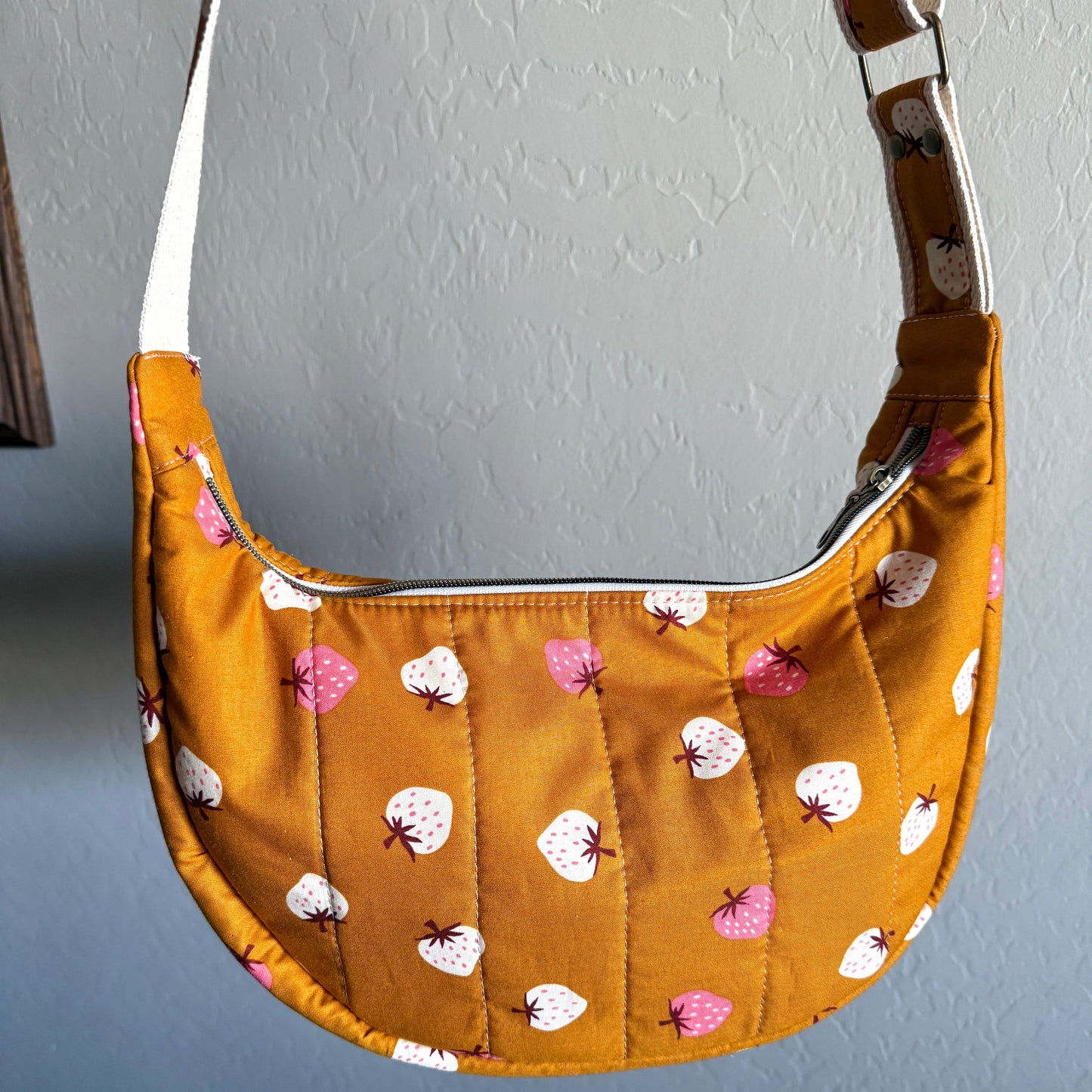 Crescent Bag - Butterscotch Strawberries