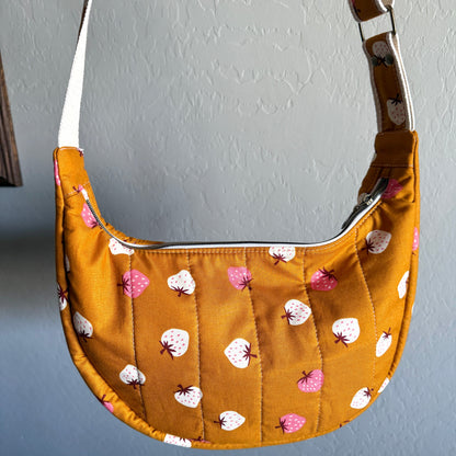 Crescent Bag - Butterscotch Strawberries