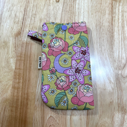 Eyeglass Case - Chartreuse Floral