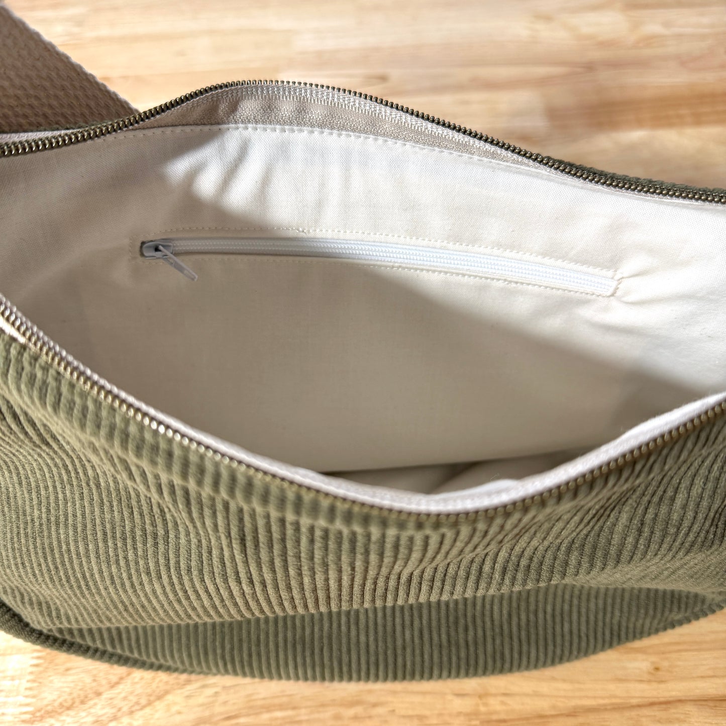 Crescent Bag - Olive Corduroy