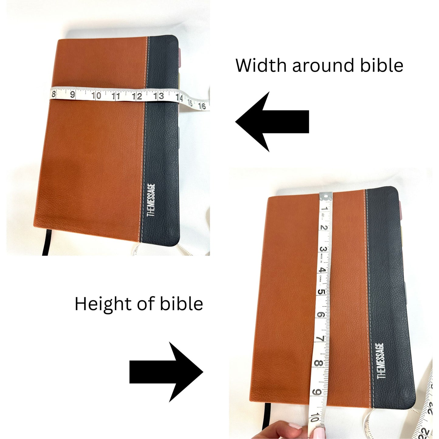 Bible Cover - Brown/White Ditsy Floral
