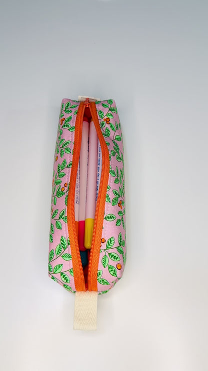Pencil Case/Small Boxy Pouch - Pink Lemonade